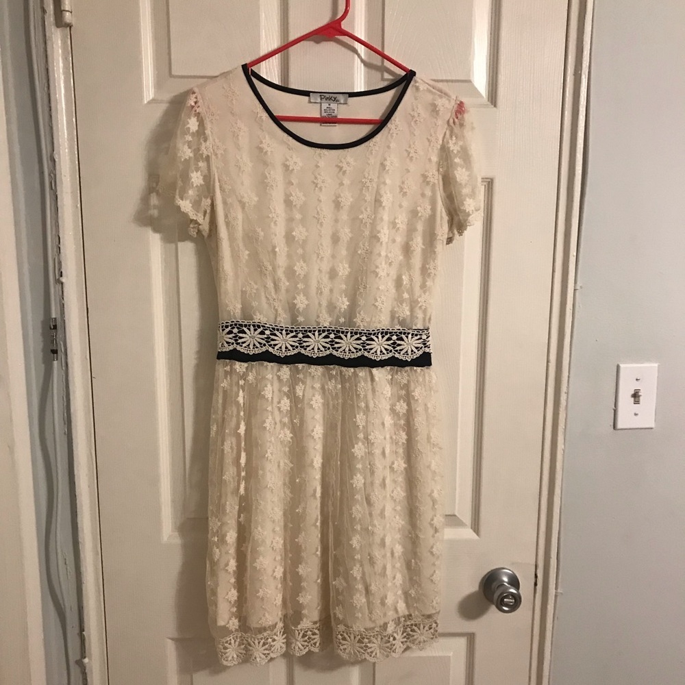 White lace dress